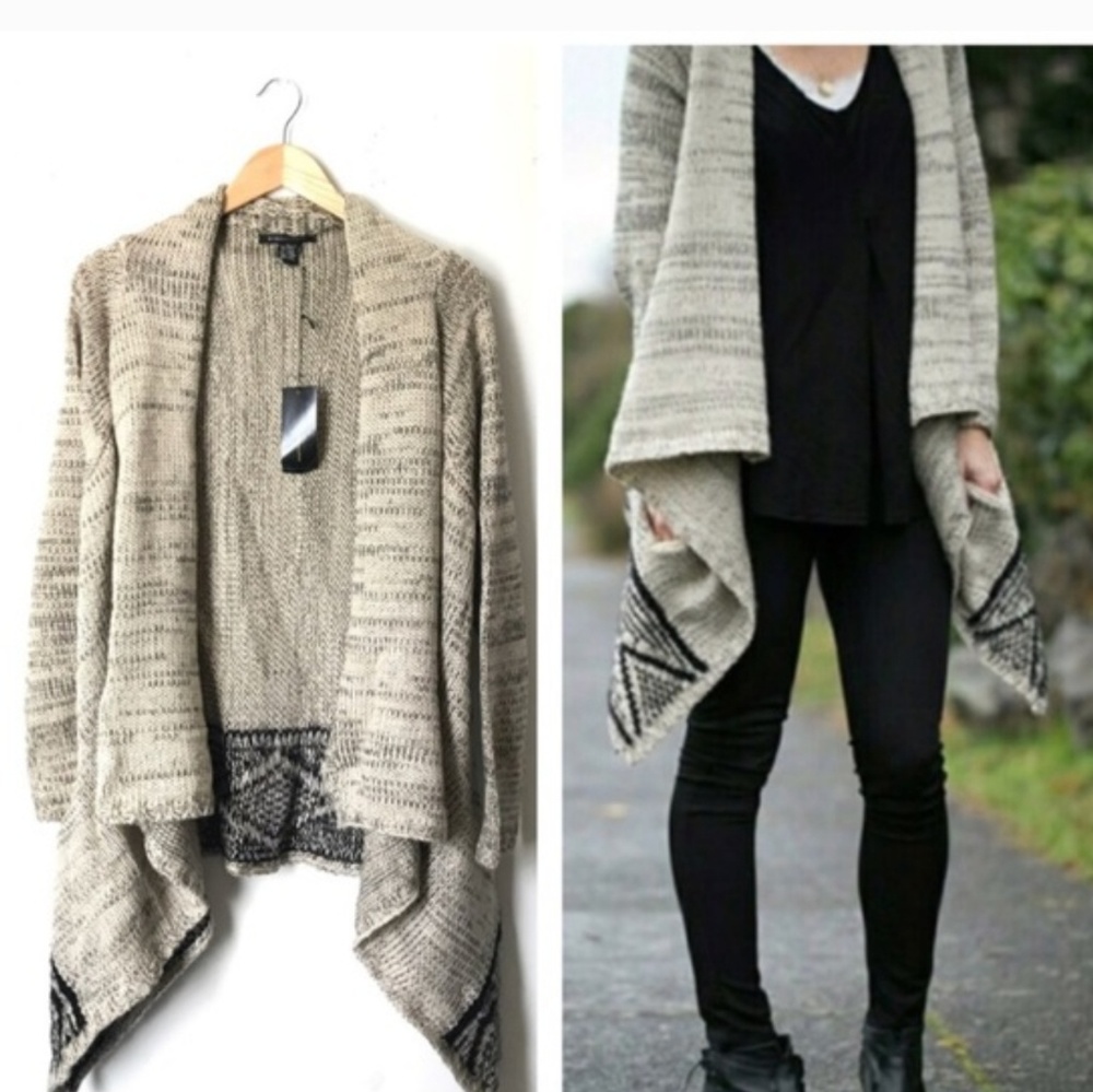 BCBG MAX Azria Open From Oversized Cardigan